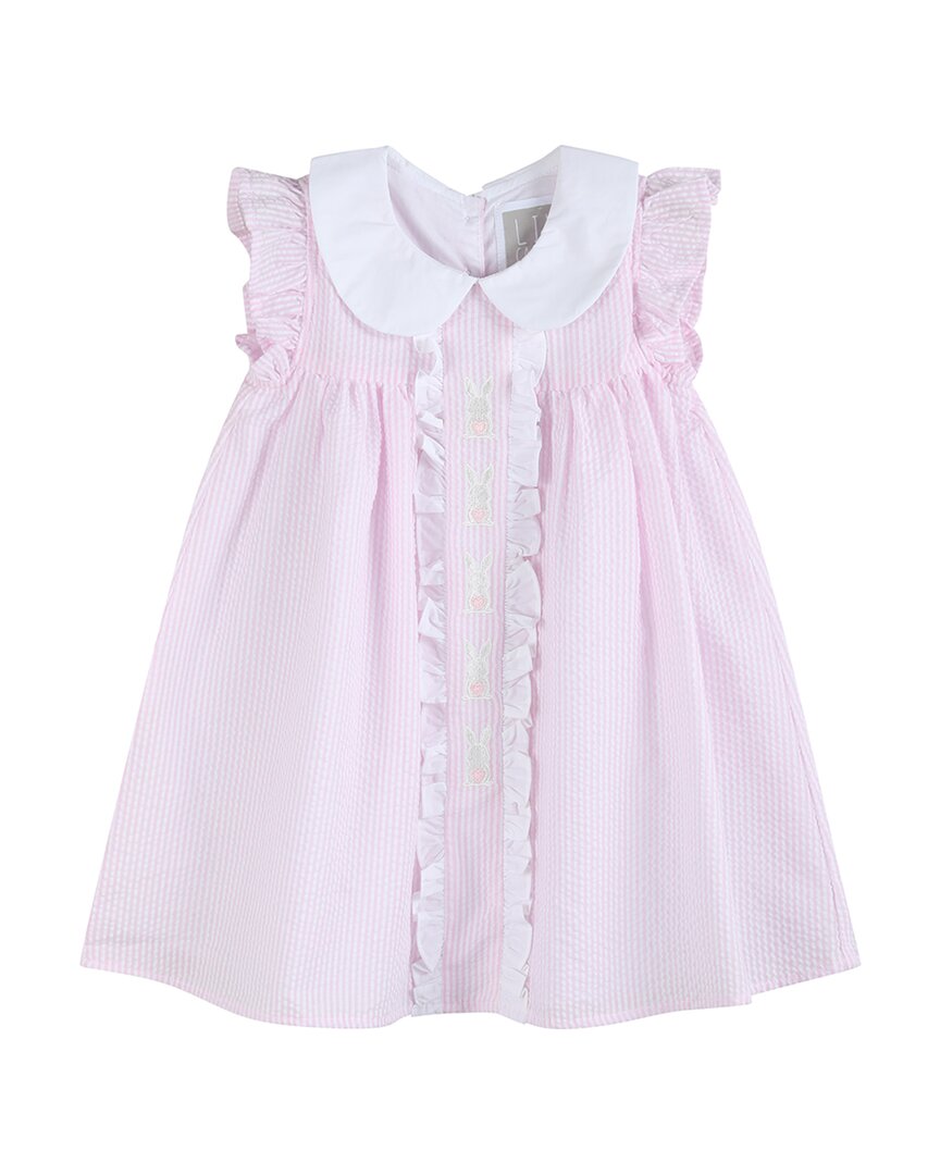 

Платье Lil Cactus Seersucker с рюшами в пасхальном стиле, розовый