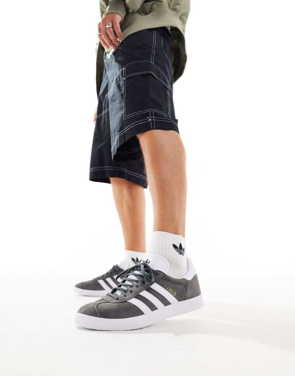 

Темно-серые кроссовки adidas Originals Gazelle, Серый, Темно-серые кроссовки adidas Originals Gazelle