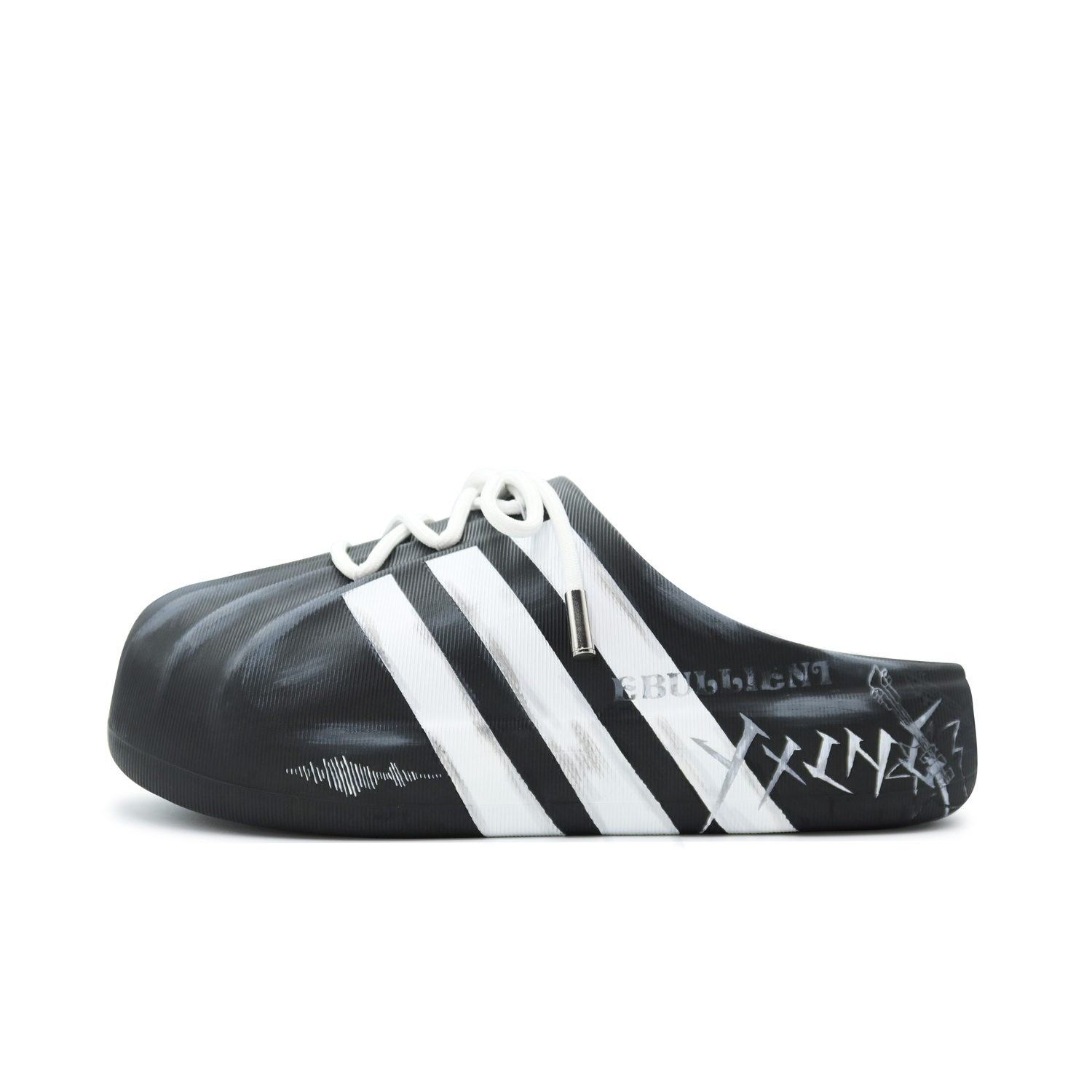 AdiFOM Superstar Закрытые Тапочки Унисекс Черный Белый Серый Adidas Originals