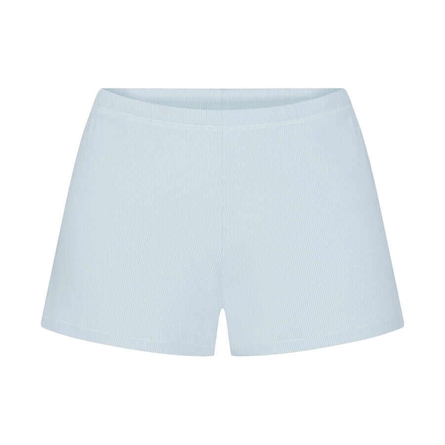 

Свободные шорты SKIMS Cotton Rib, цвет Opal