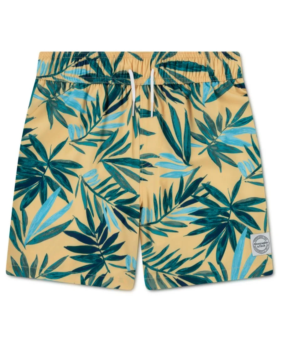 Плавки с принтом для мальчиков Abercrombie kids, banana кремовый