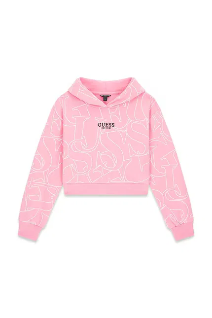 Толстовка с капюшоном детская Guess, розовый