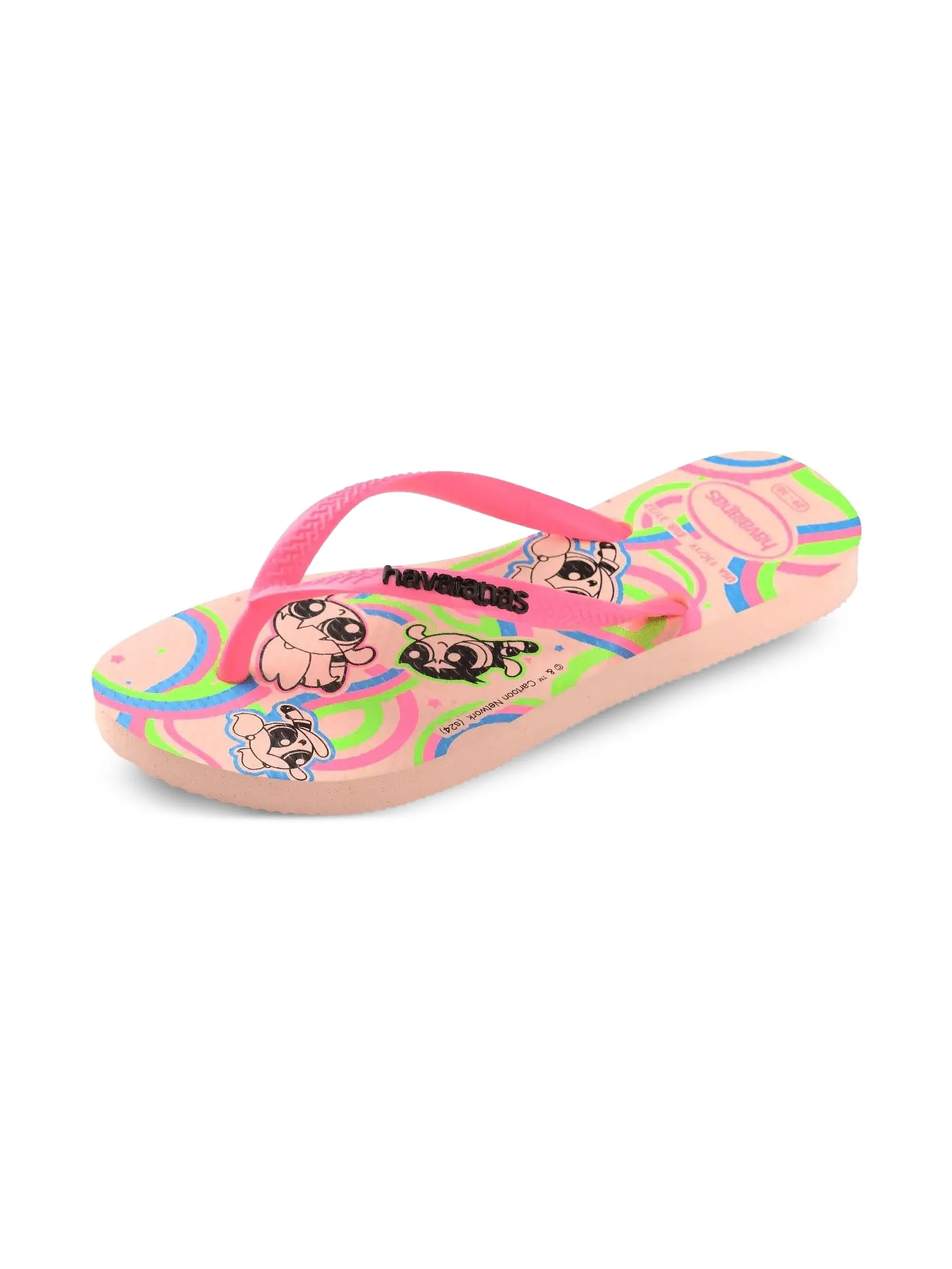 

Шлепанцы Slim из коллаборации с Powerpuff Girls Havaianas Kids, розовый