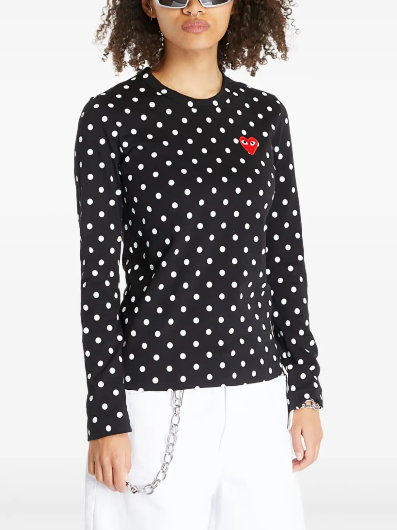 

Comme Des Garçons Play футболка в горох, черный