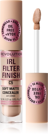 

Длительный консилер для идеального покрытия Makeup Revolution IRL Filter, C5 6 g