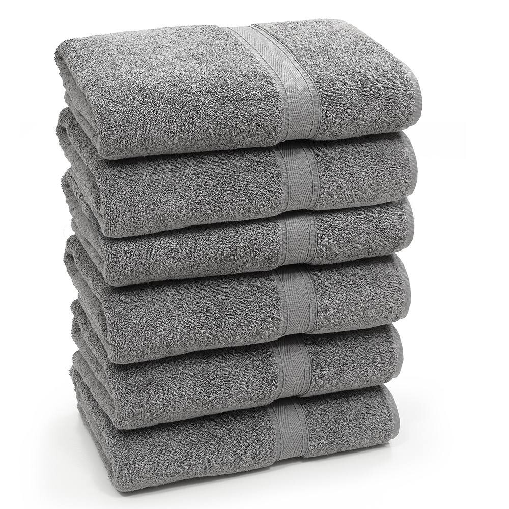 

Linum Home Textiles Набор махровых полотенец из турецкого хлопка, 6 шт., цвет Dark Gray