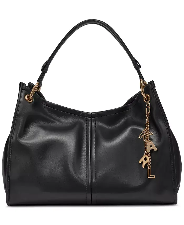 

Сумка-тоут из кожи Luciene KARL LAGERFELD PARIS, черный