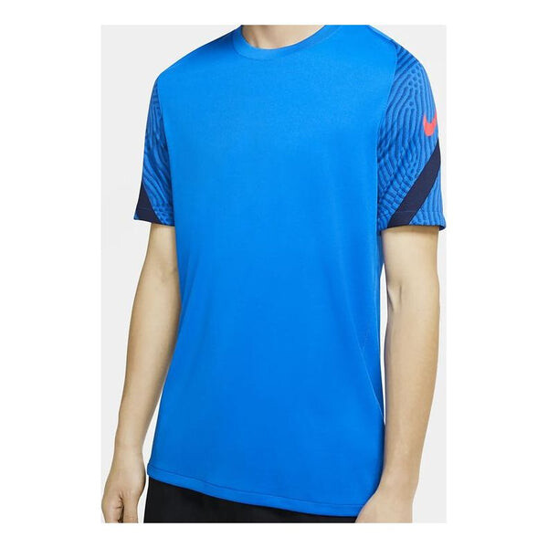 

Футболка strike training t-shirt 'blue red' Nike, синий
