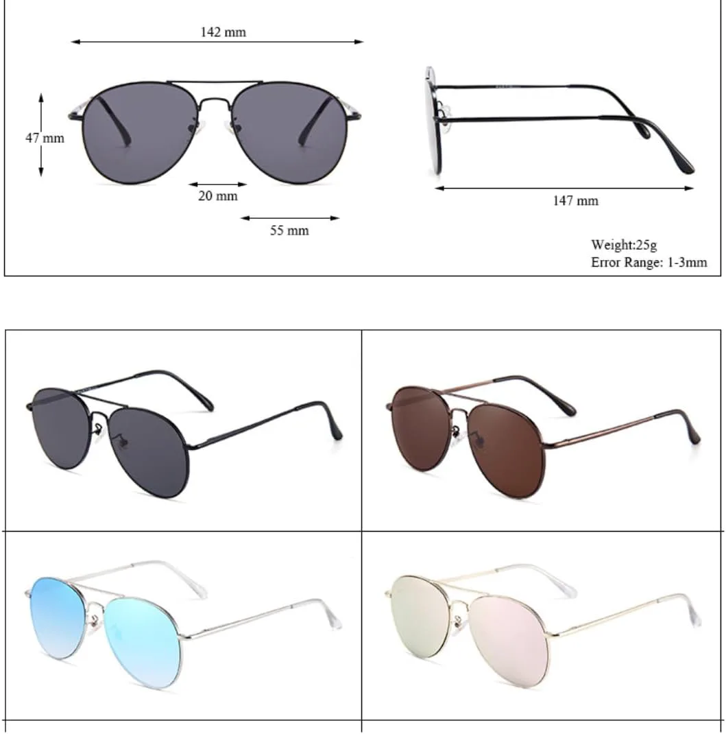 

Солнцезащитные очки с защитой UV400 | Увеличенная металлическая оправа | для женщин и мужчин, для занятий спортом на открытом воздухе и вождения DSVIGF, Coffee Tea