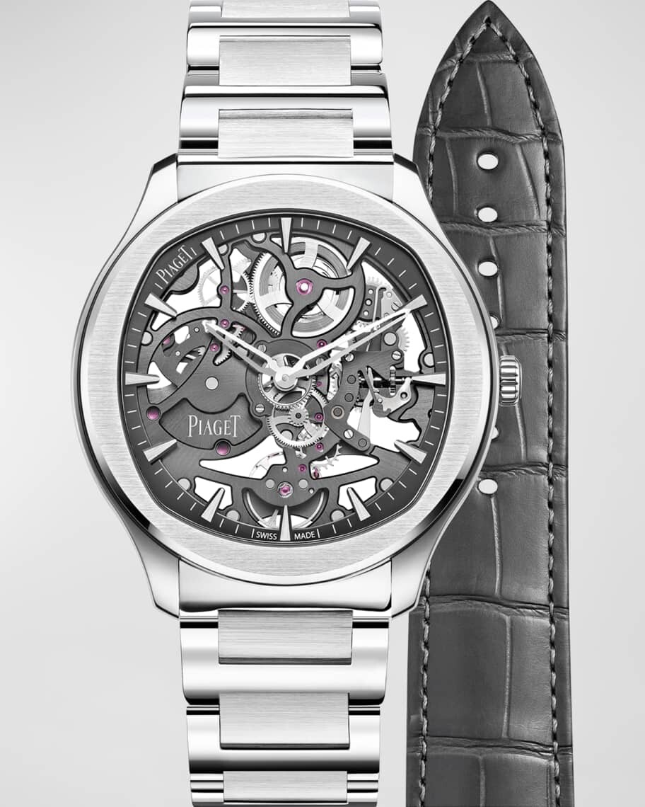

Часы Polo Skeleton 42 мм с ремешком-браслетом, серые PIAGET