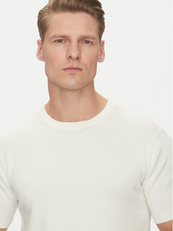 Футболка обычного кроя K10K114485 Calvin Klein, бежевый — фото 4