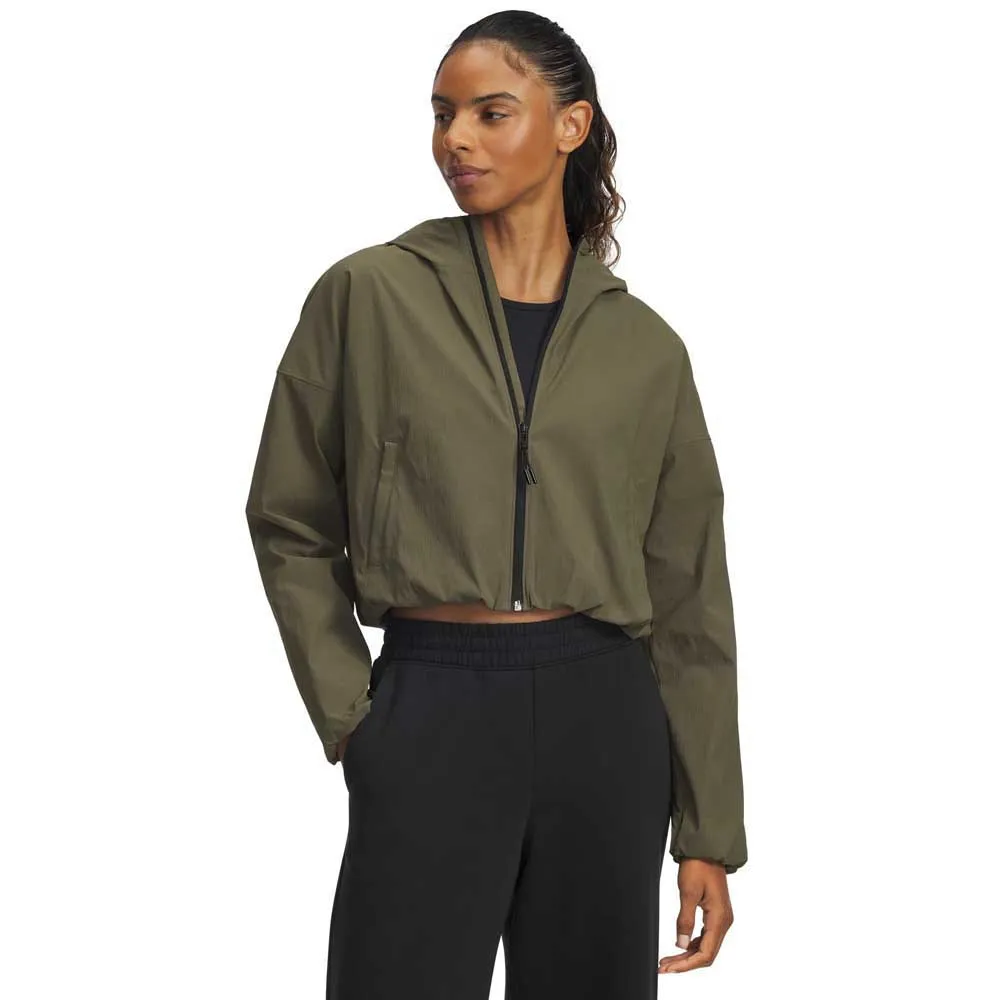

Худи Under Armour Unstoppable Woven Rstop, зеленый