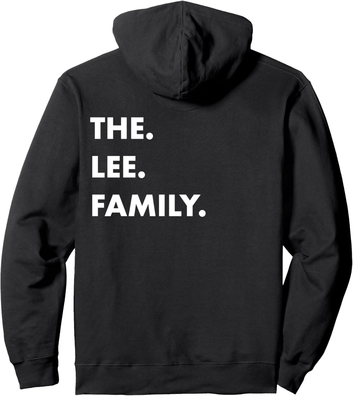 

Толстовка с надписью «Встреча семьи Ли» The Lee Family, черный