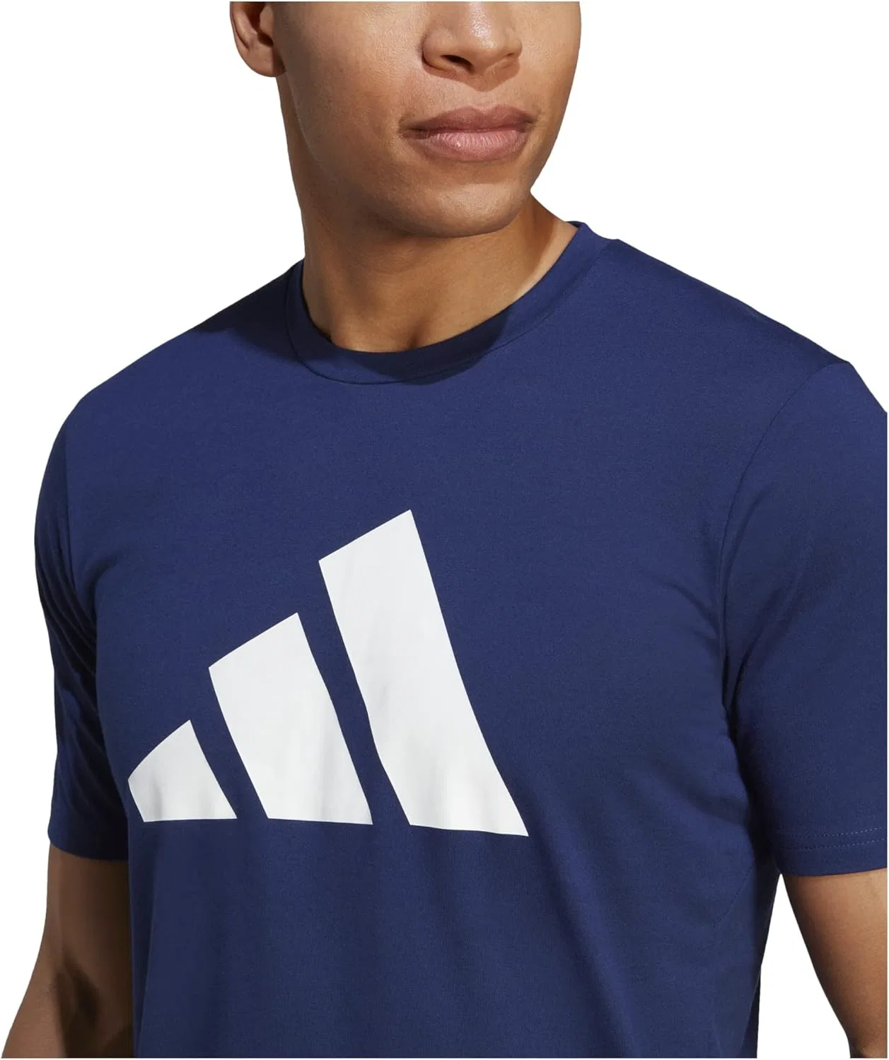 Футболка для тренировок adidas, темно-синий/белый — фото 3