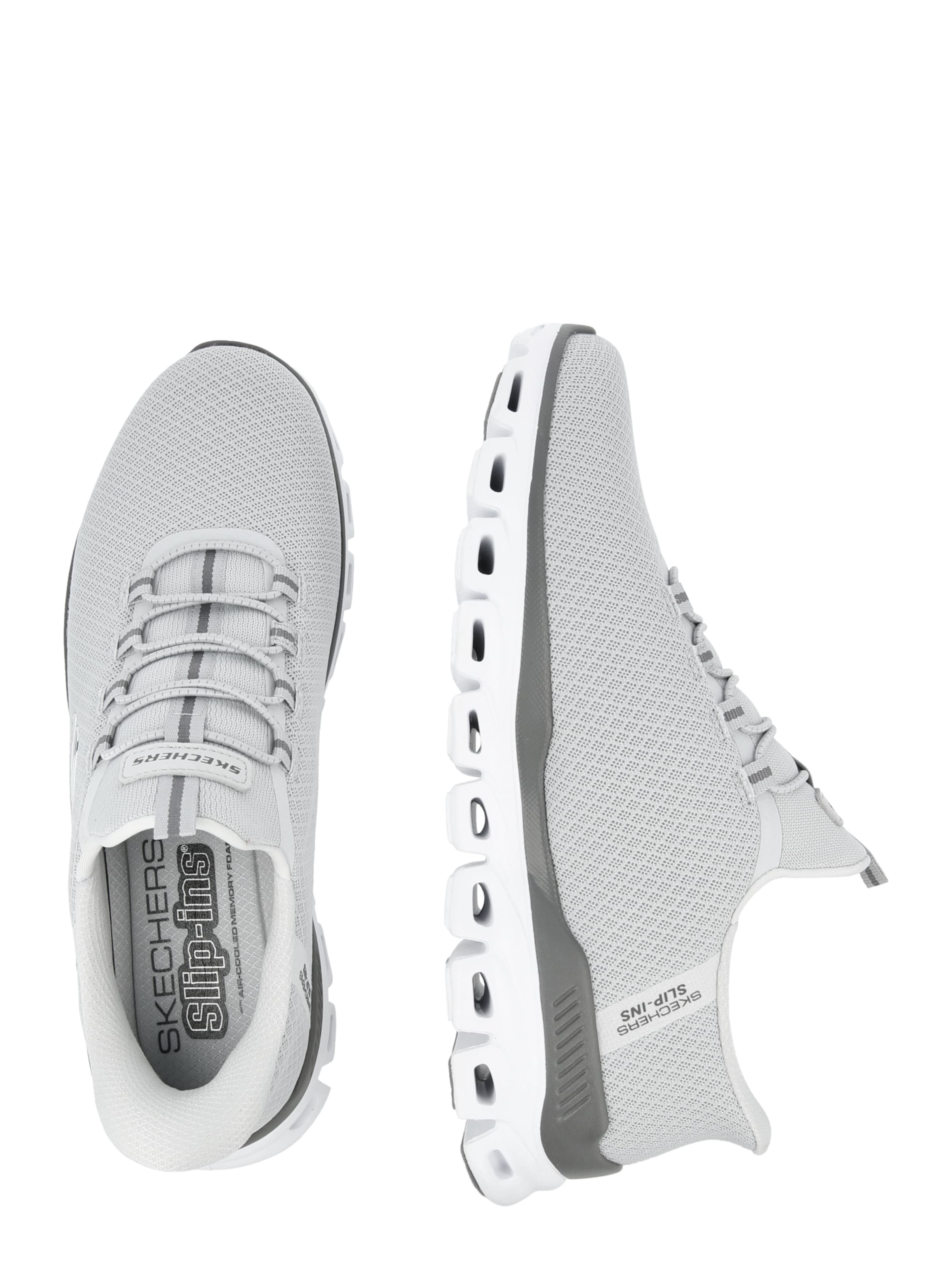 SKECHERS Слипоны 'GLIDE-STEP - NOXUS' в светло-сером и темно-сером цвете — фото 2