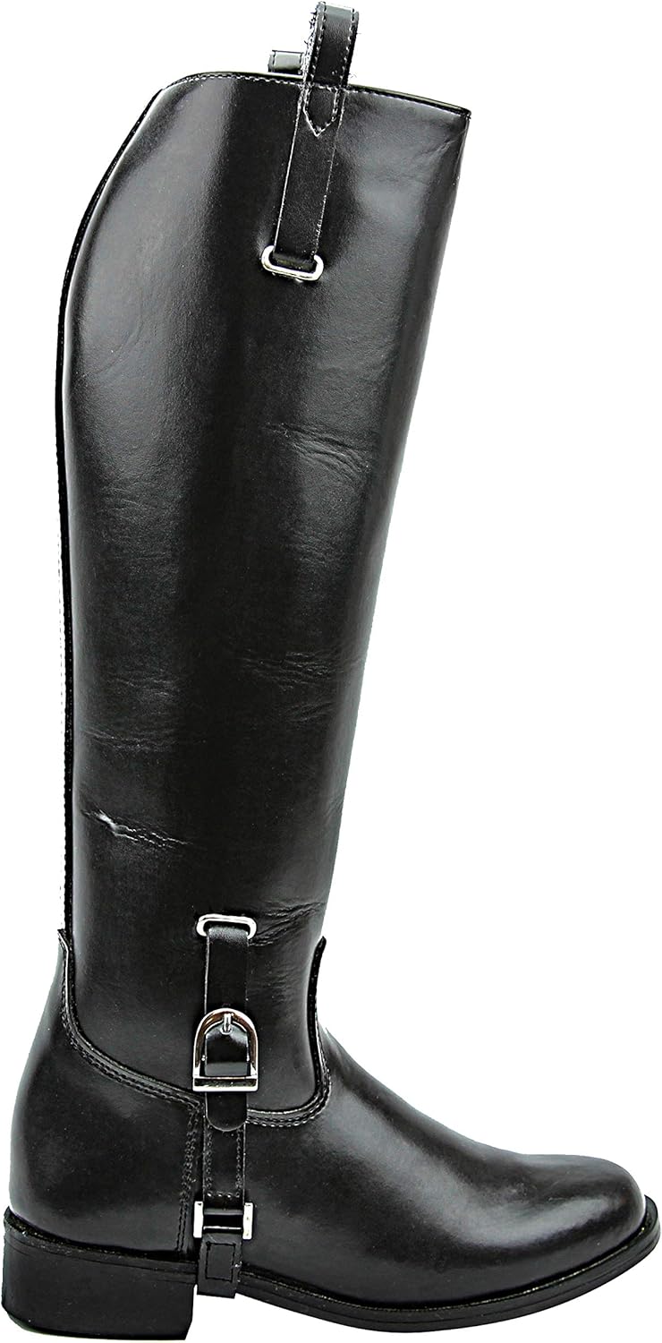 Мужские сапоги для верховой езды Hispar Mens Man Dignity Dress Dressage, стильные модные черные сапоги для конного спорта — фото 3