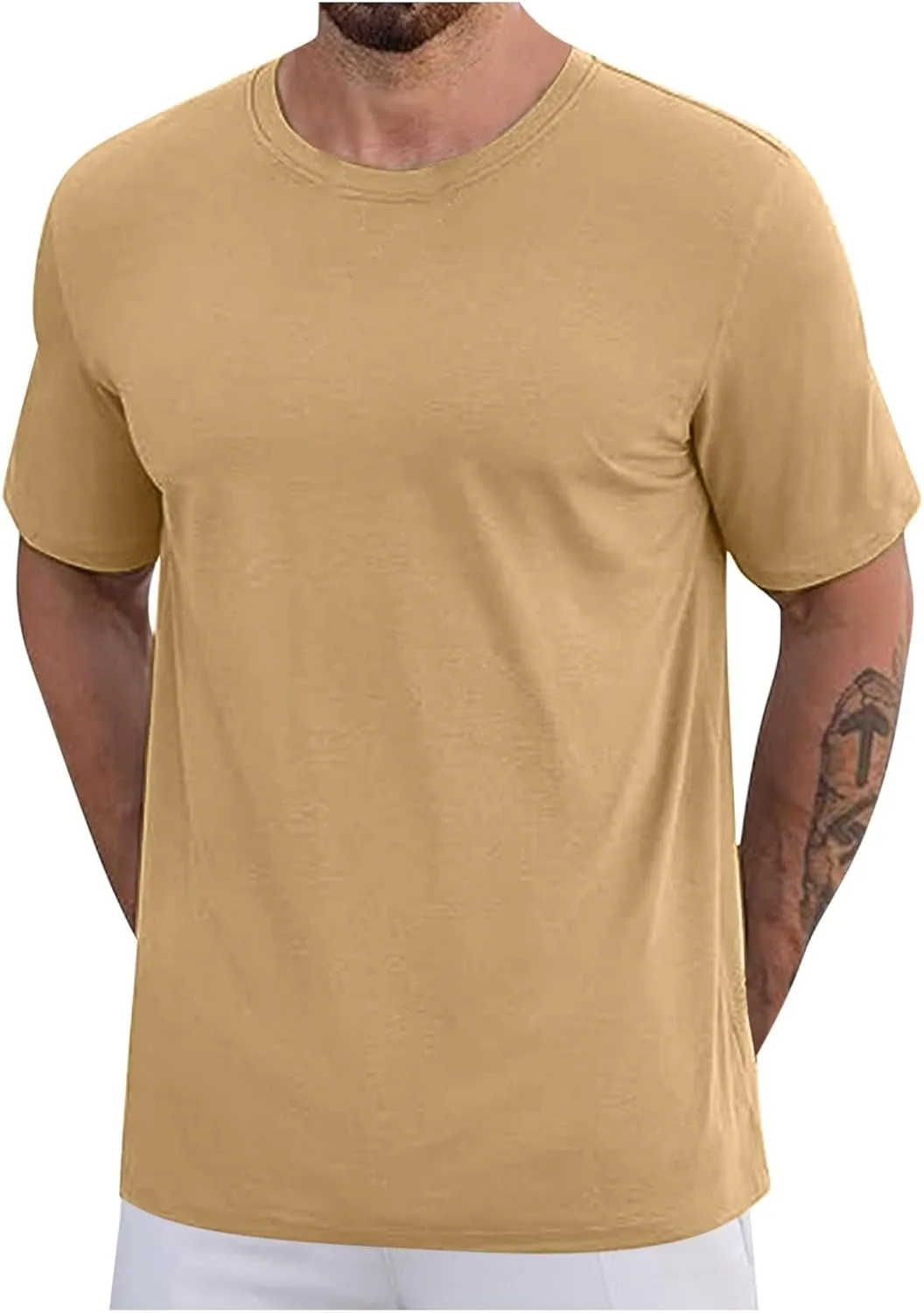 

Футболка мужская короткий рукав Plus Size Cotton Relaxed Fit