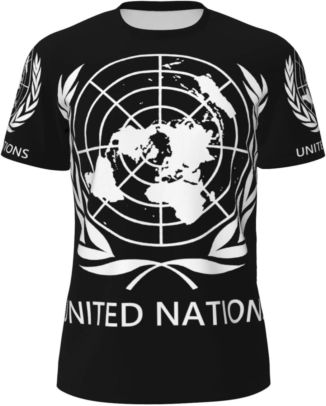 

Футболка мужская United Nations Emblem 3D Print, классический кроссовер, дышащая сетка ODSLFHJD