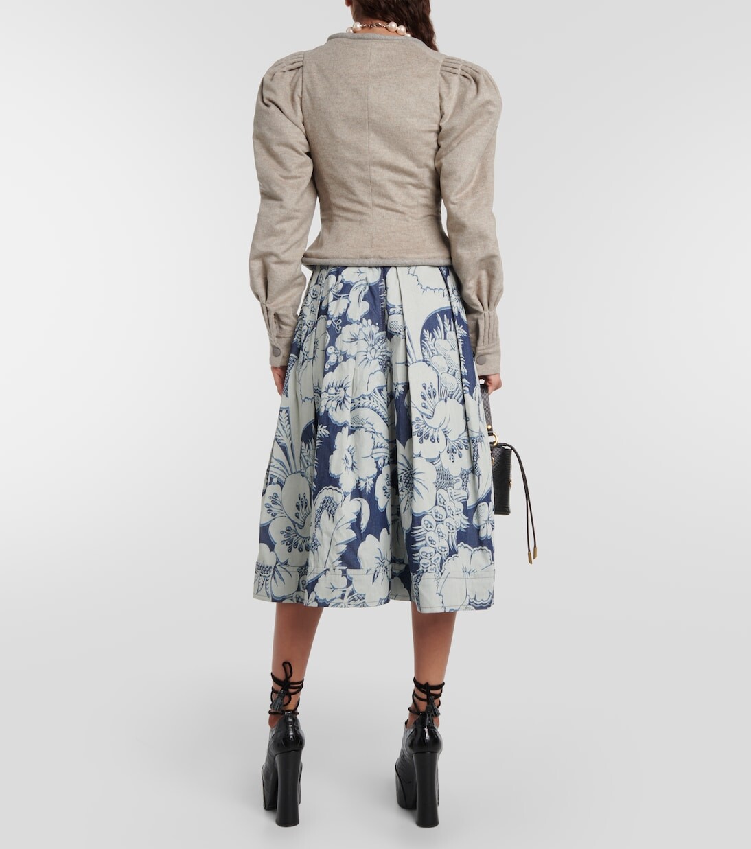 Куртка gexi spencer из смесовой шерсти Vivienne Westwood, бежевый — фото 3