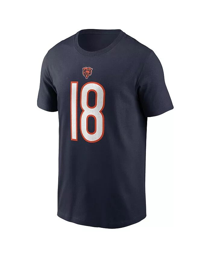 Футболка с именем и номером команды Big Boys and Girls Caleb Williams Navy Chicago Bears 2024 NFL Draft First Round Pick Fuse Nike — фото 2