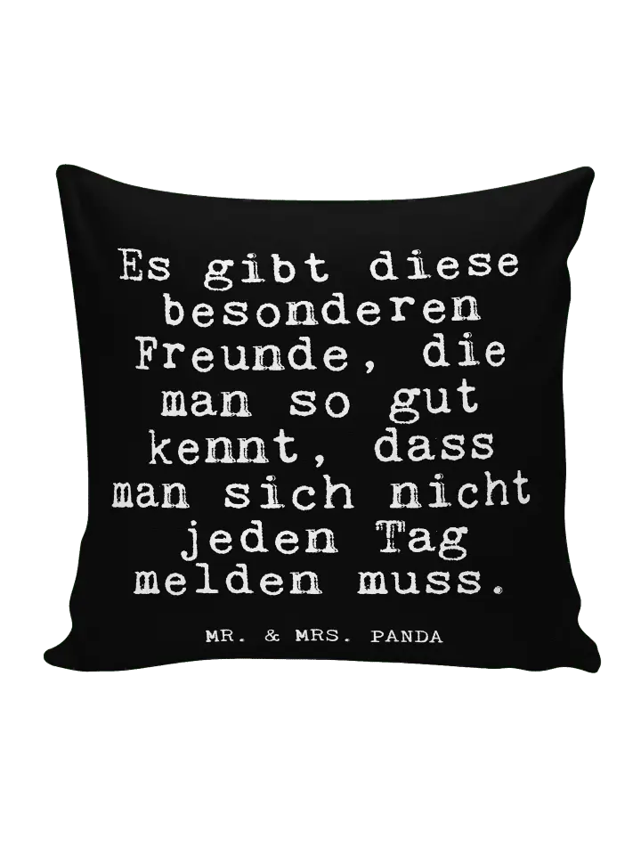

Подушка Mr & Mrs Panda 40x40 Es gibt diese besonderen, черный