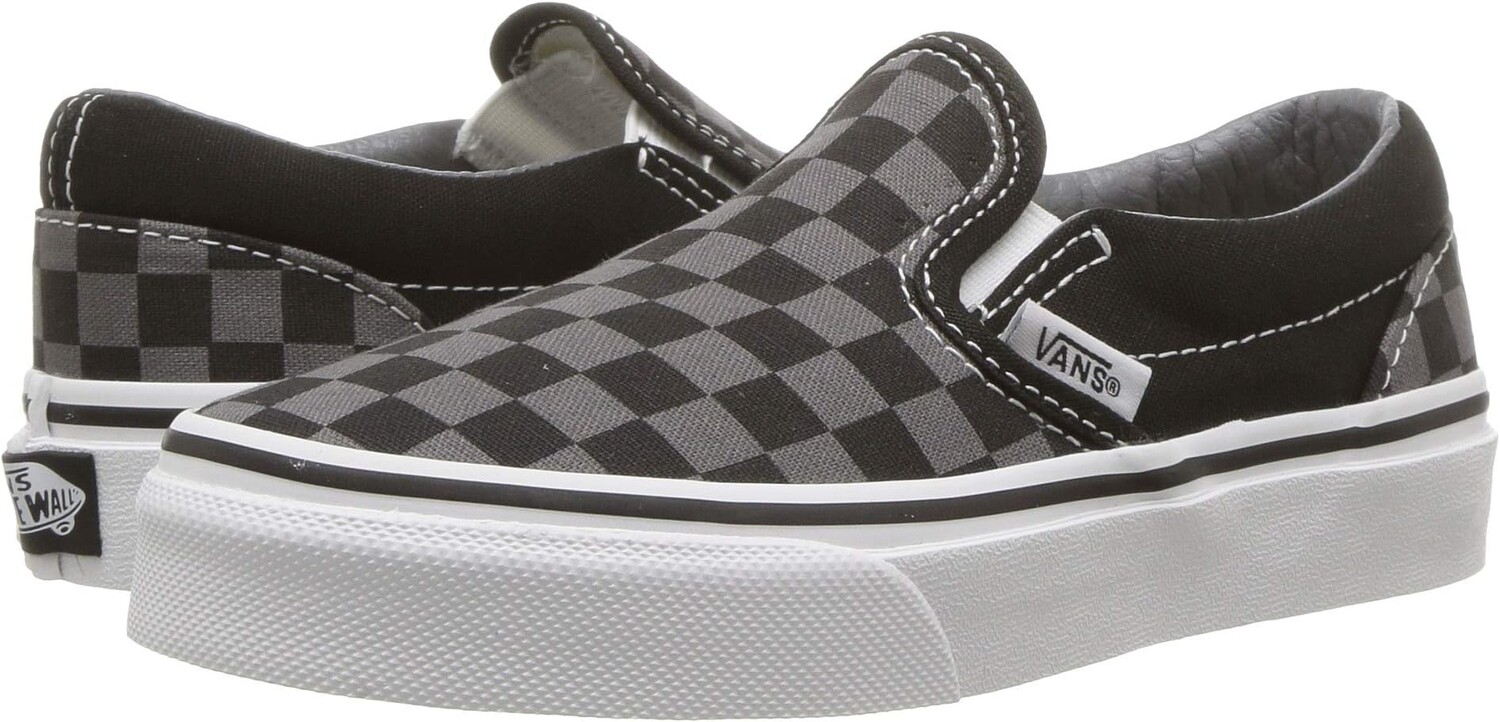 

Кроссовки Classic Slip-On Vans, цвет (Checkerboard) Black/Pewter
