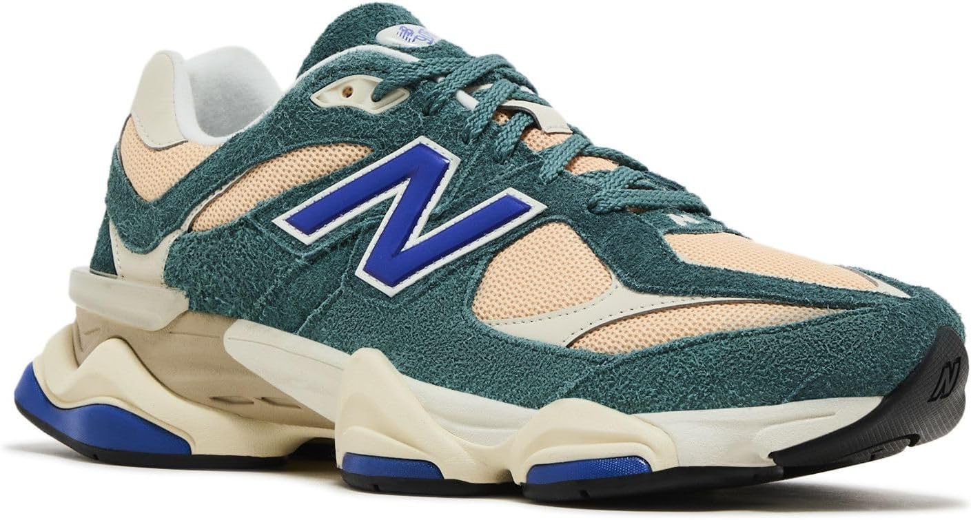 Мужские кроссовки New Balance 9060, New Spruce/Peach Blossom/Team Royal — фото 2