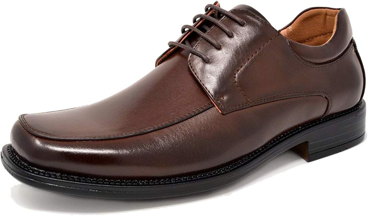 

Мужские классические деловые туфли Bruno Marc с квадратным носком, темно-коричневый