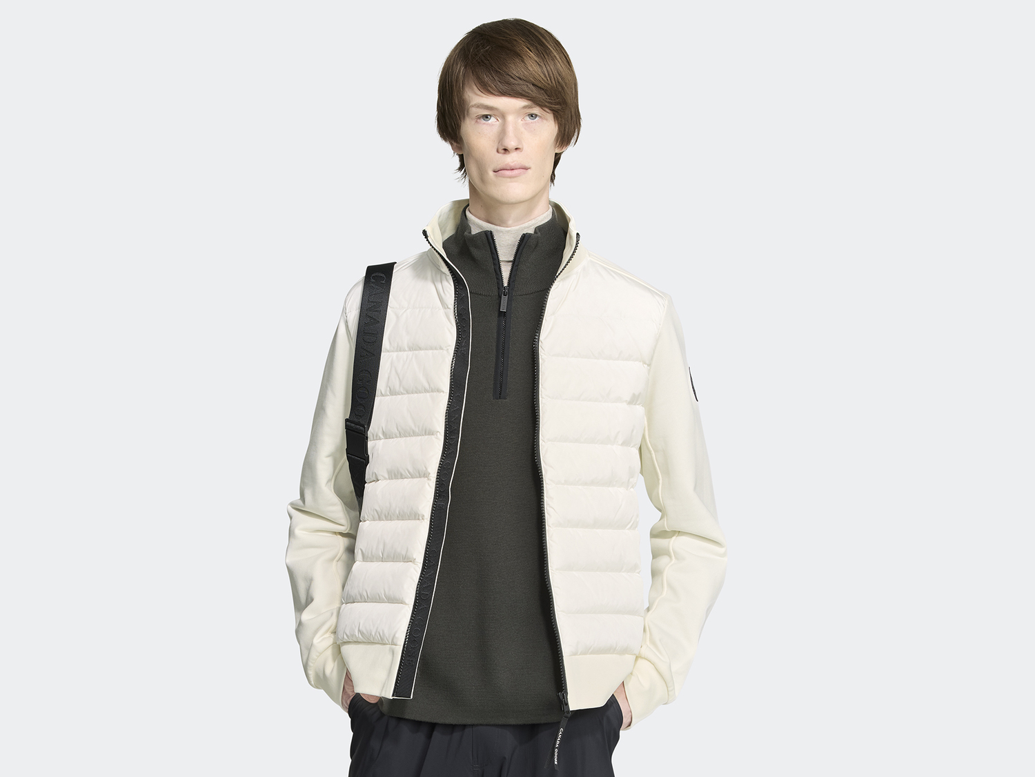 

Куртка Canada Goose HyBridge Huron Full-Zip Black Label, North Star White