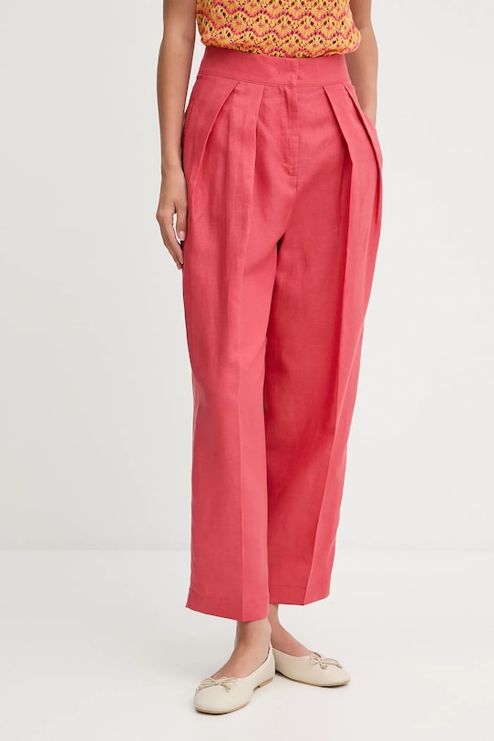 

Брюки с добавлением льна United Colors Of Benetton, розовый