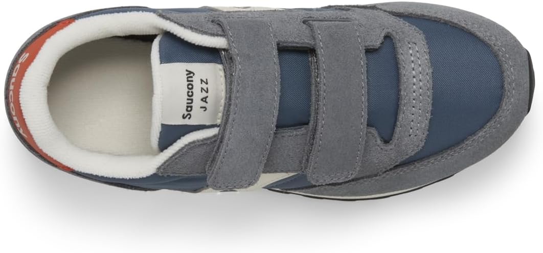 Детские кроссовки Saucony Jazz Double Hook Loop для унисекса, синий/оранжевый/серый — фото 4