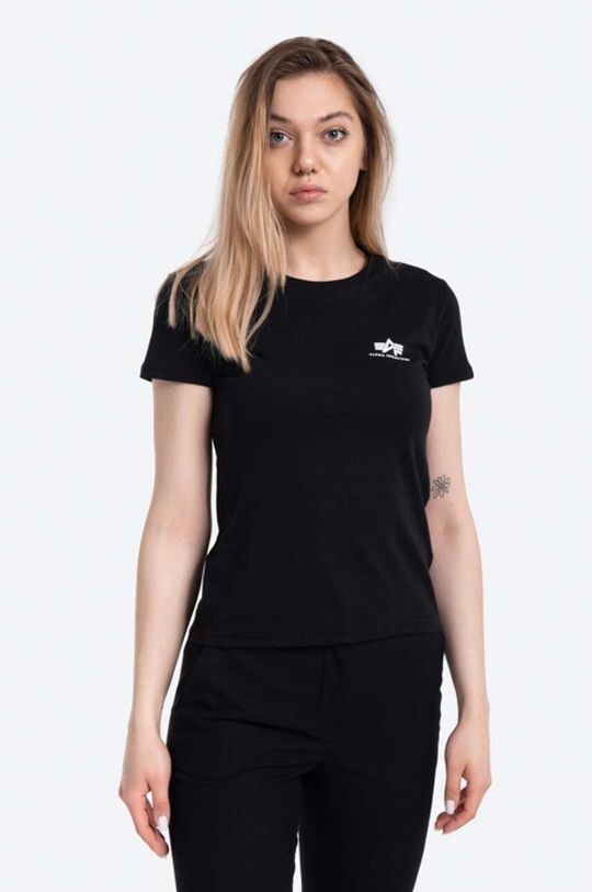 

Хлопковая футболка Basic Alpha Industries, черный