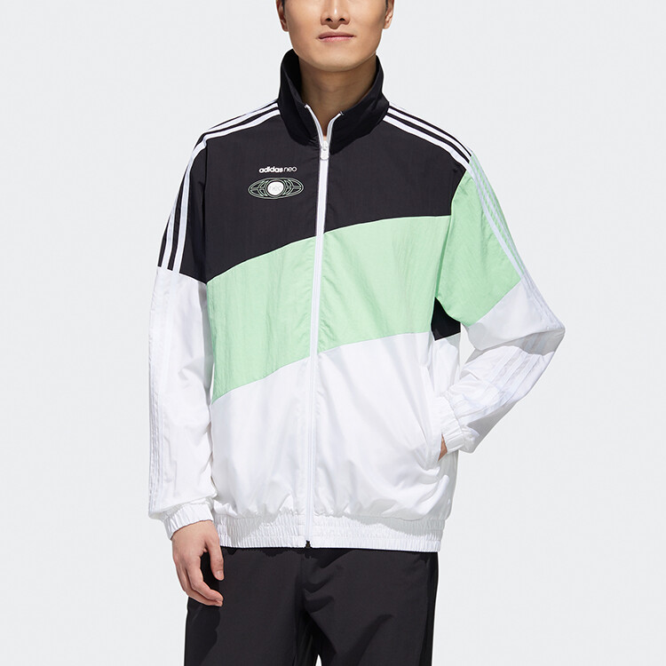 Куртка мужская черный/зеленый многоцветная Adidas Neo — фото 3
