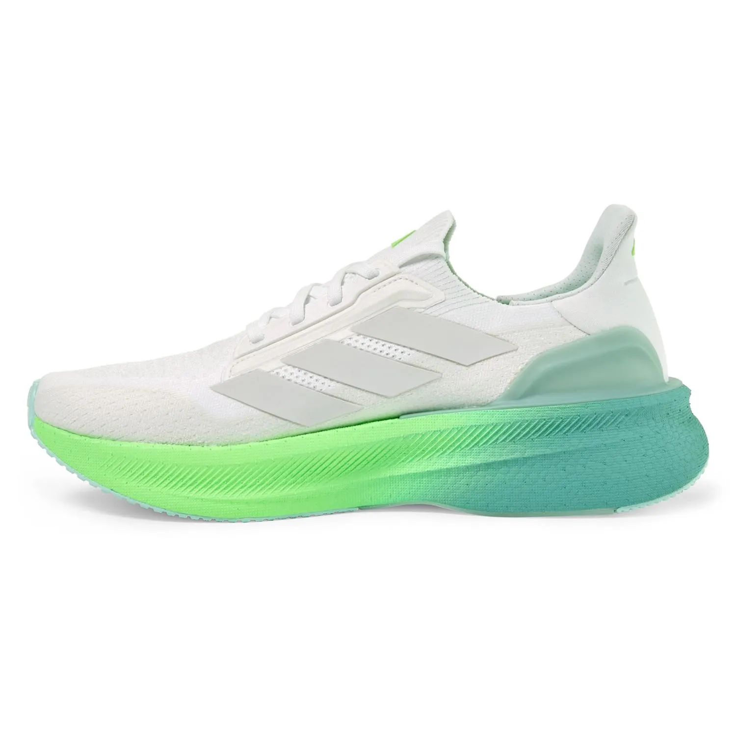 Кроссовки Ultraboost 5X для бега по дороге - мужские adidas, Ftwr White/Dash Grey/Lime — фото 2