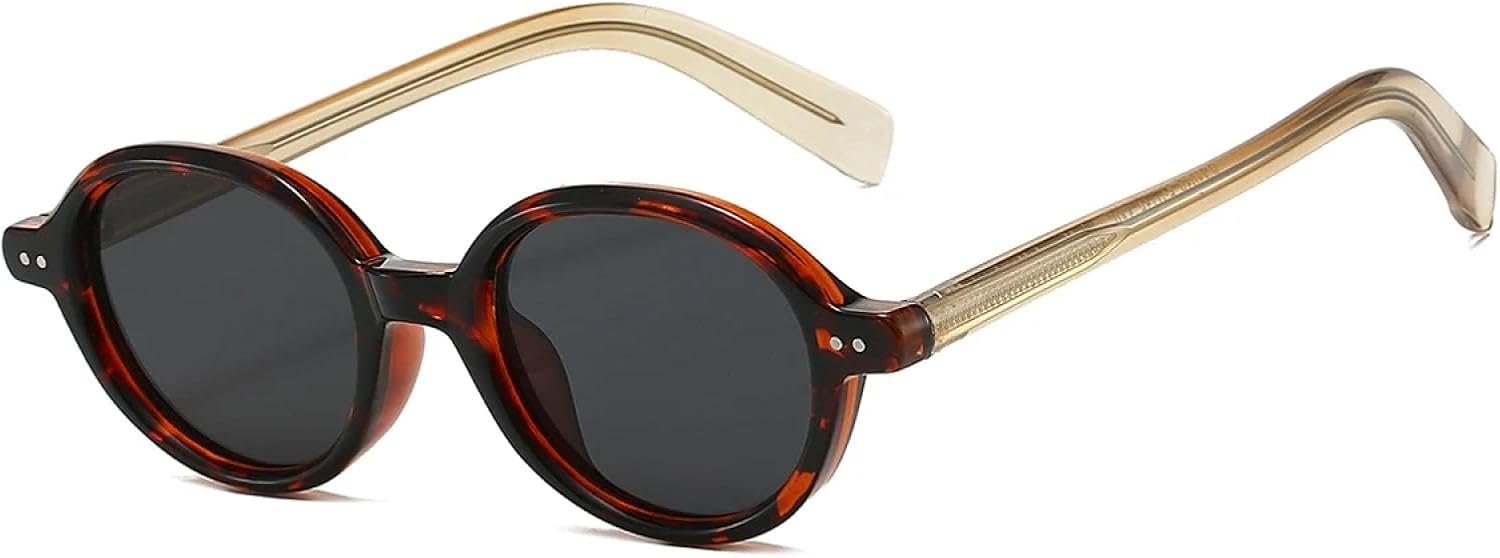 

Солнцезащитные очки с защитой от УФ-излучения UV400 | Овальные, для мужчин и женщин | Линзы конфетных цветов, для занятий спортом на открытом воздухе и вождения DSVIGF, Leopard-black