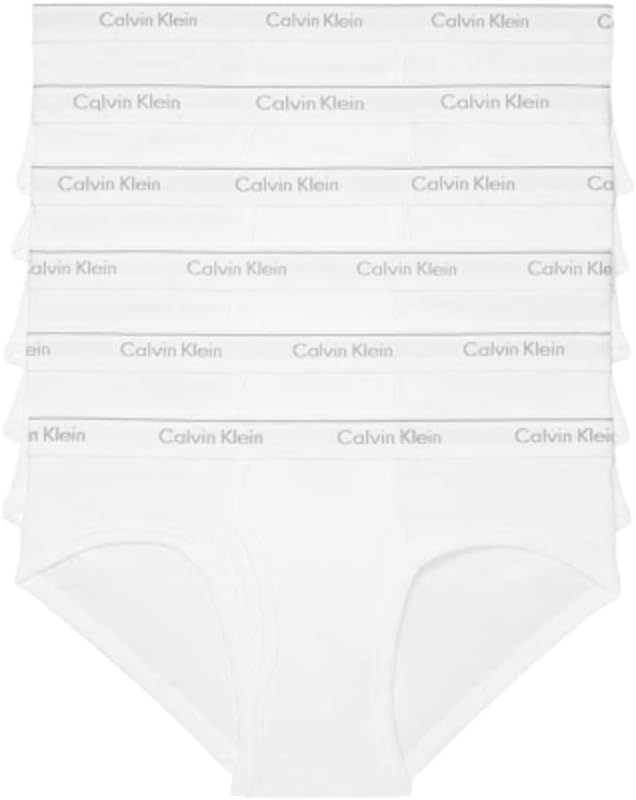 

Мужские классические хлопковые трусы Calvin Klein, упаковка, 6 White