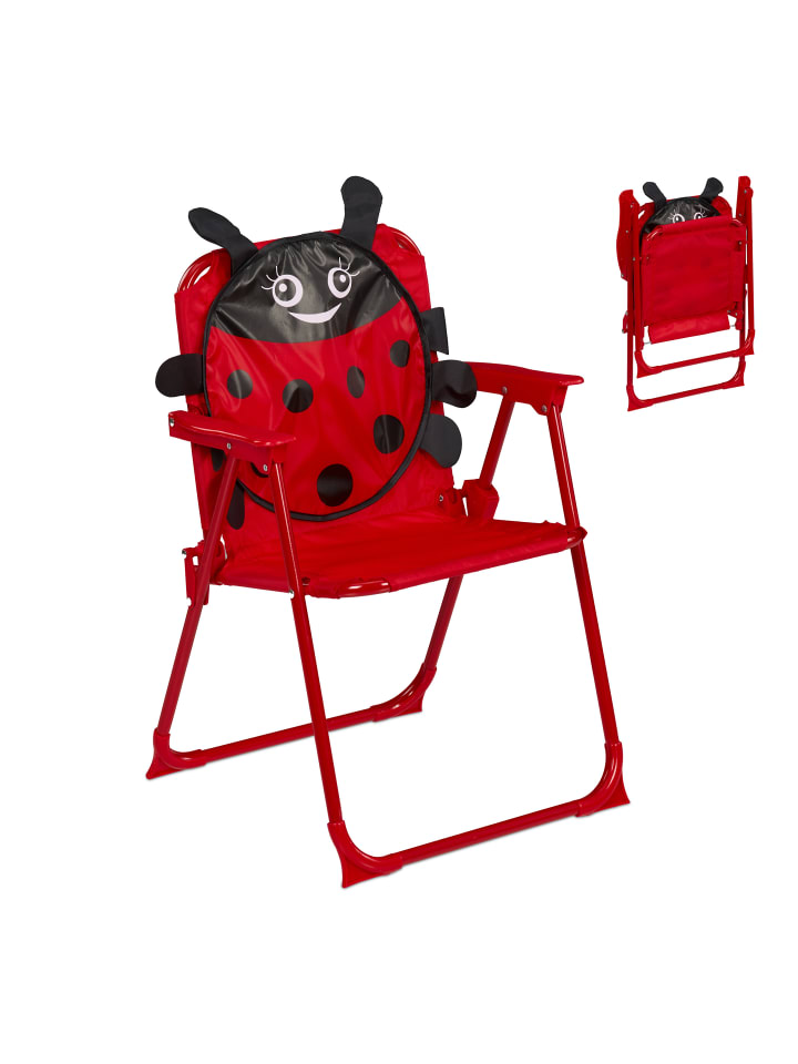 

Relaxdays Детский складной стул «Божья коровка» разноцветный - (Ш)36 x (В)51,5 x (Г)37,5 см