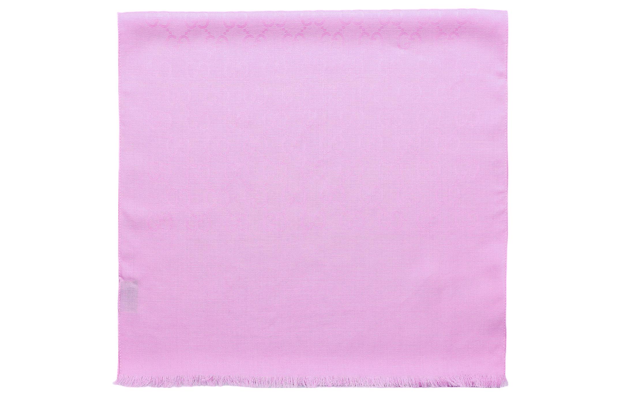 GUCCI Женский шерстяной шёлковый шарф розовый, Pink — фото 2