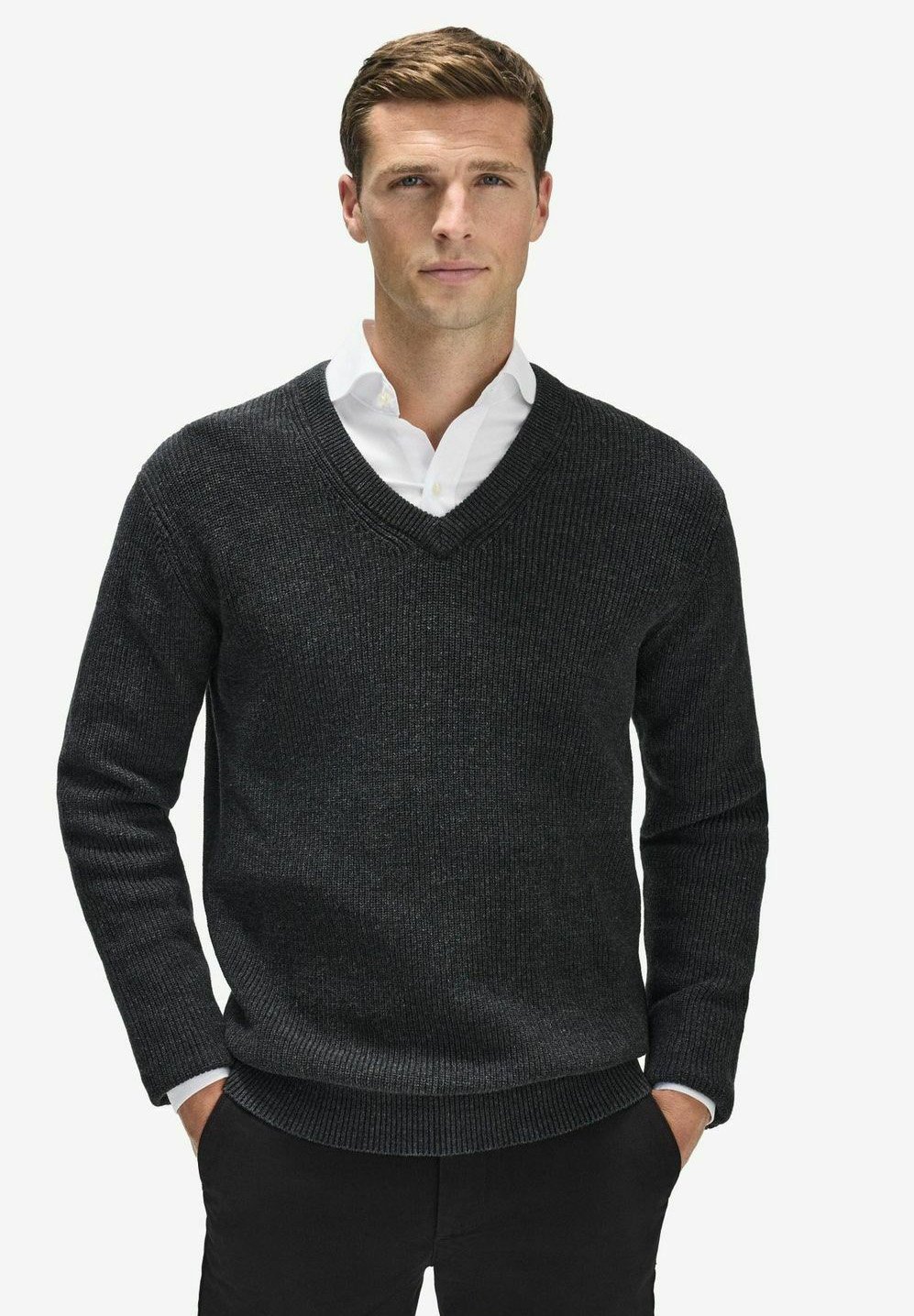 

Джемпер LEIRIA V-NECK John Henric, темно-серый
