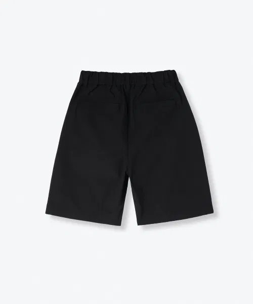 Детские шорты MUSINSA STANDARD KIDS широкие чёрные — фото 3