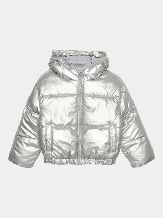 

Зимняя куртка стандартного кроя 22Z0CN02Q United Colors Of Benetton, серебряный