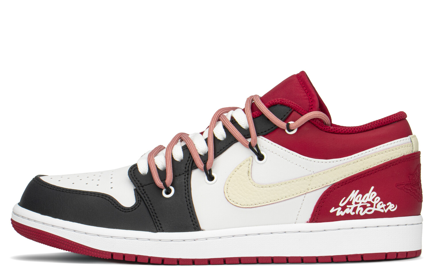 

Кроссовки Air Jordan 1 Vintage Basketball Shoes Unisex Low-Top Red/black/beige