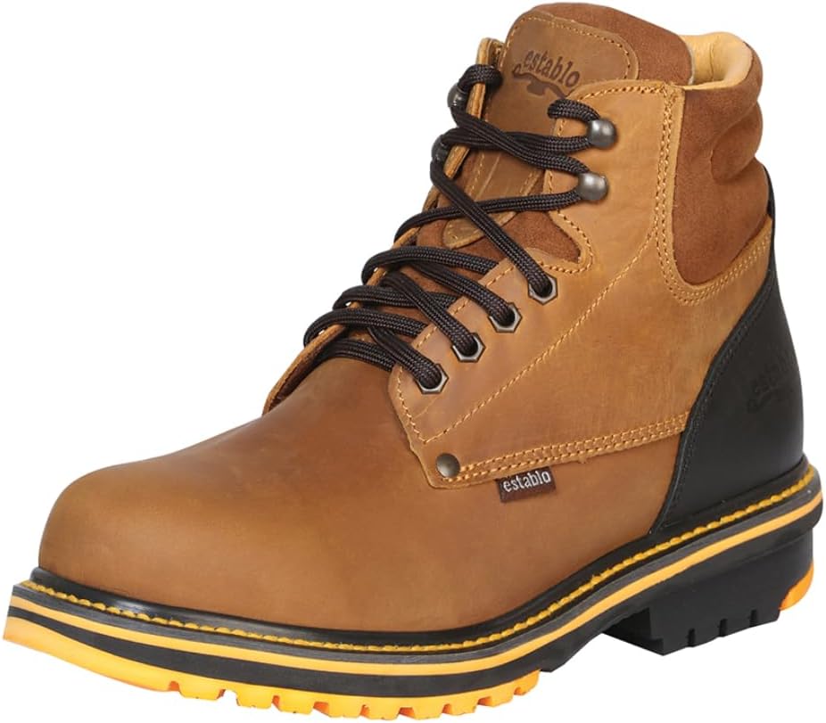 

Мужские ботинки Establo 509-27 с мягким носком, из натуральной кожи, манго/черный Generic