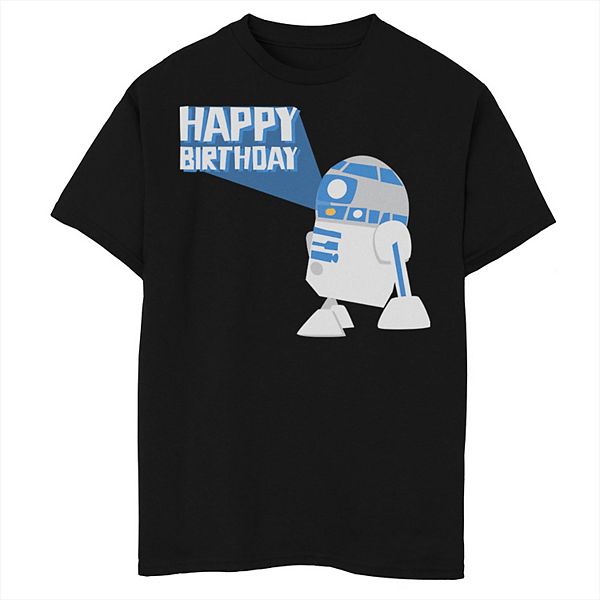 

Футболка с принтом Star Wars R2 Happy Birthday Licensed Character