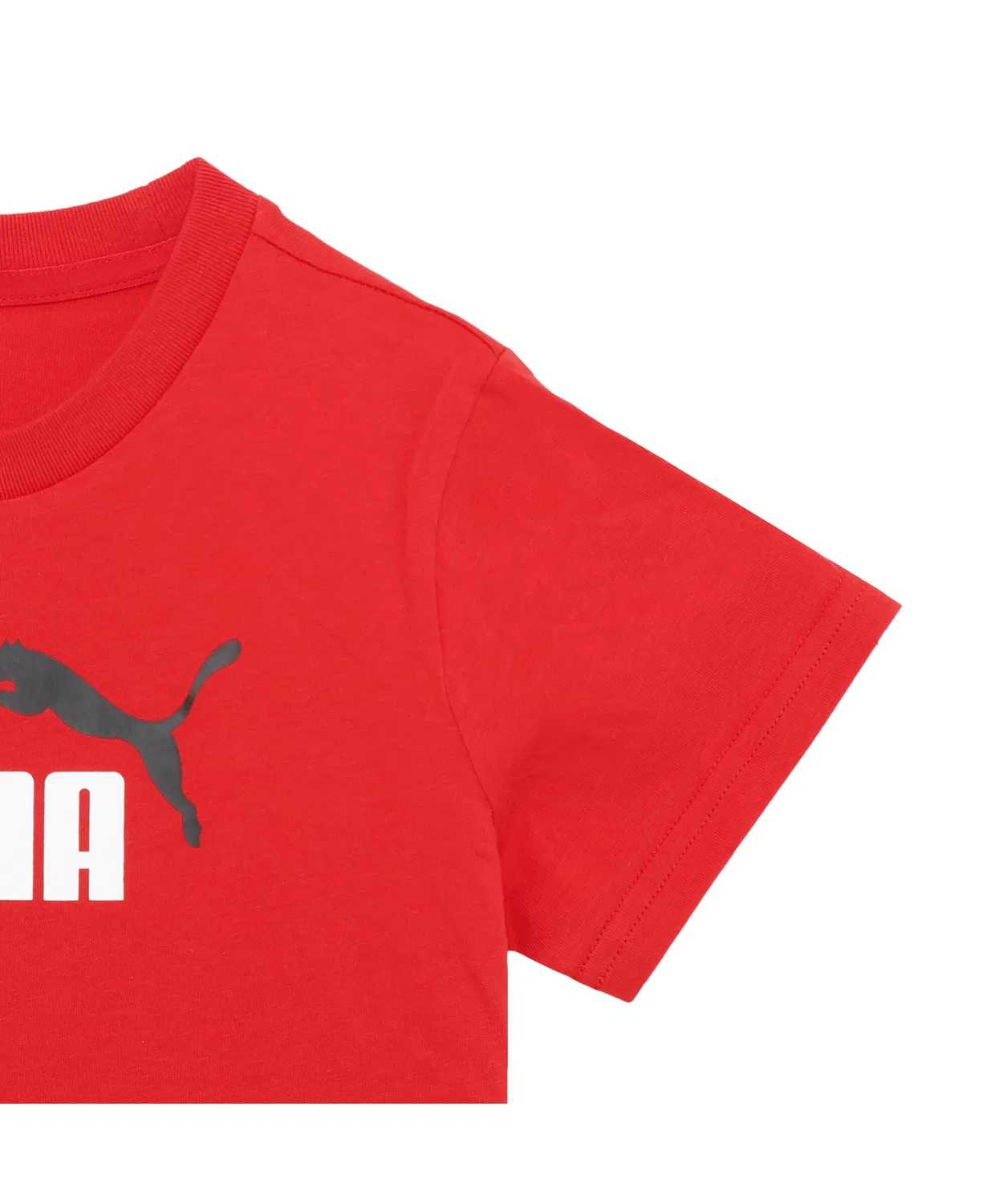 Футболка и шорты PUMA ESS Logo Tee and Shorts Set для мальчиков, белый с синим — фото 3