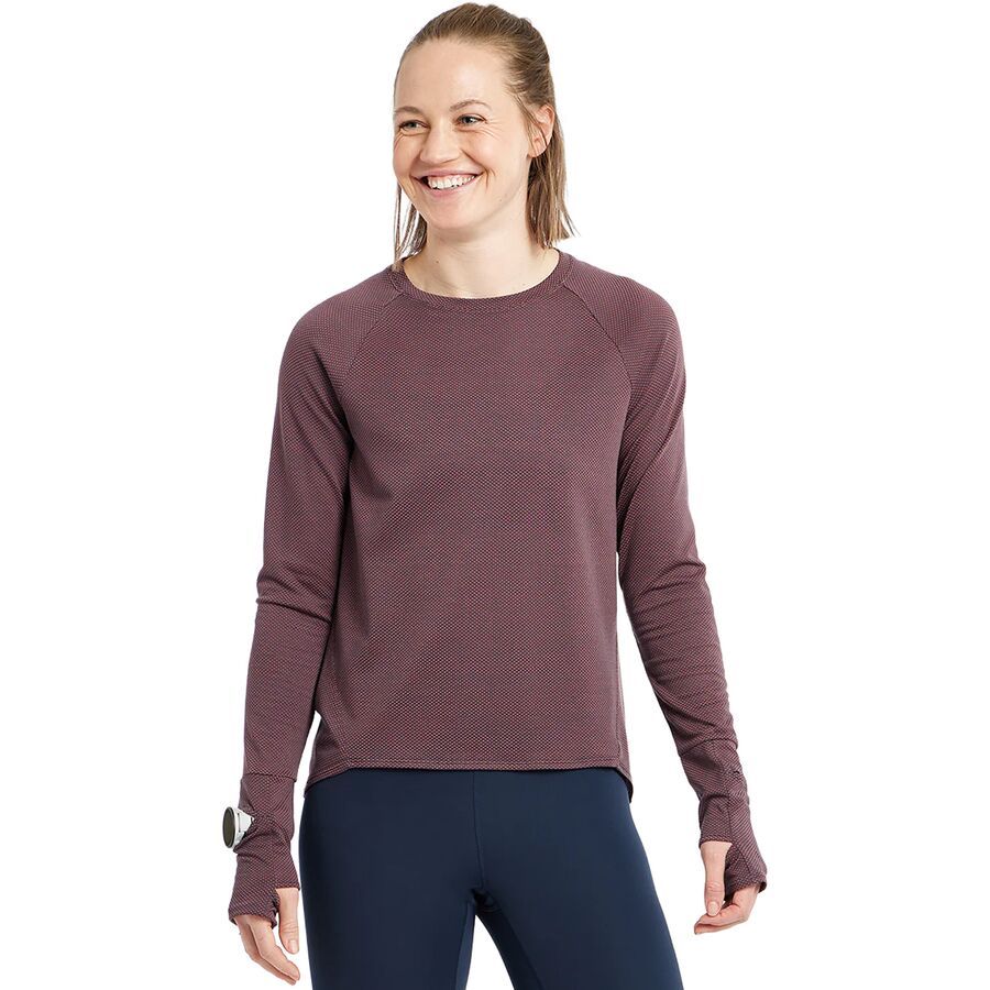 

Лонгслив Oiselle Flyout Oiselle, Redwood/Ink Blue