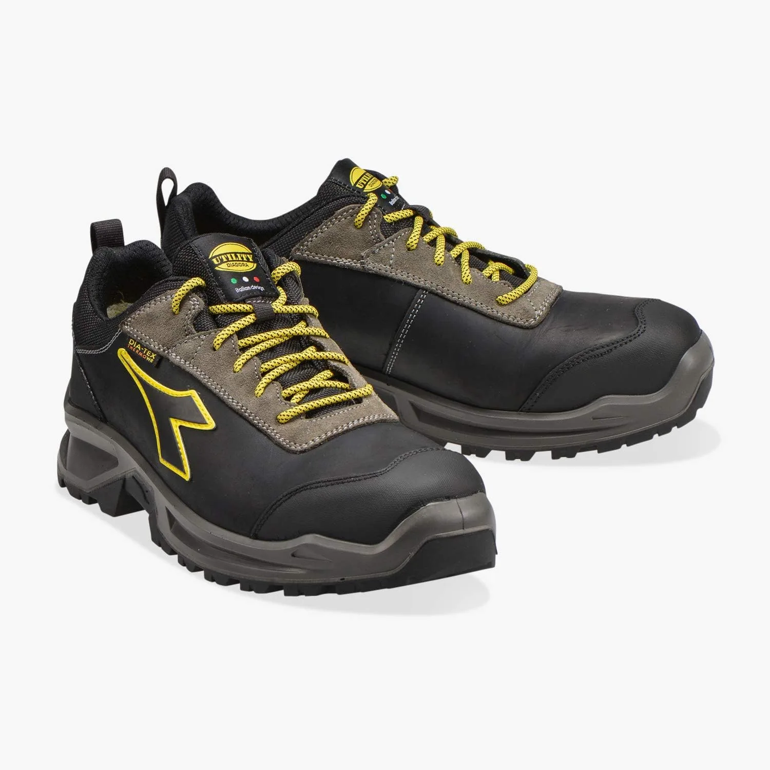 Мужские кроссовки UTILITY DIADORA Cross Sport DIATEX Low S3 WR CI SRC, черный/серый/стальной — фото 4