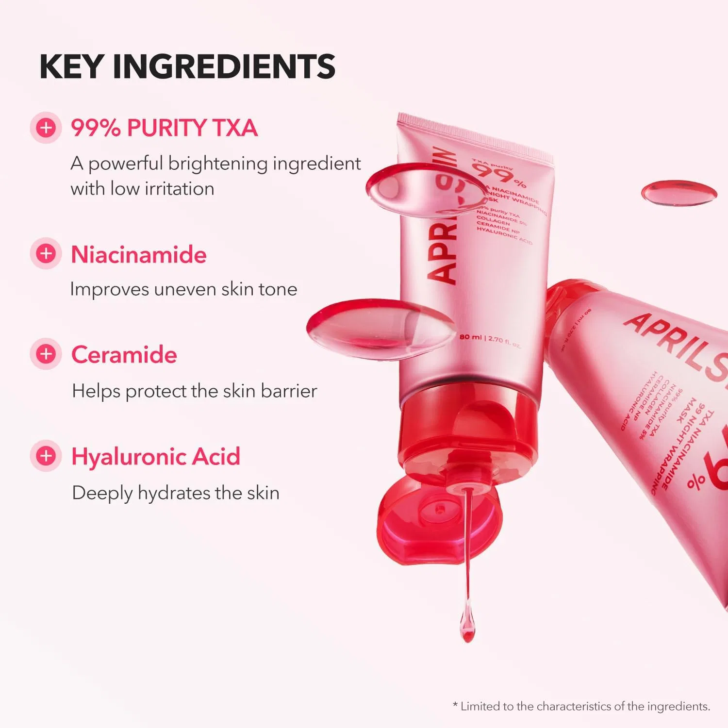 Маска для лица Aprilskin — Ночная TXA Niacinamide 99 Overnight Trapping Mask, 80 мл — фото 4