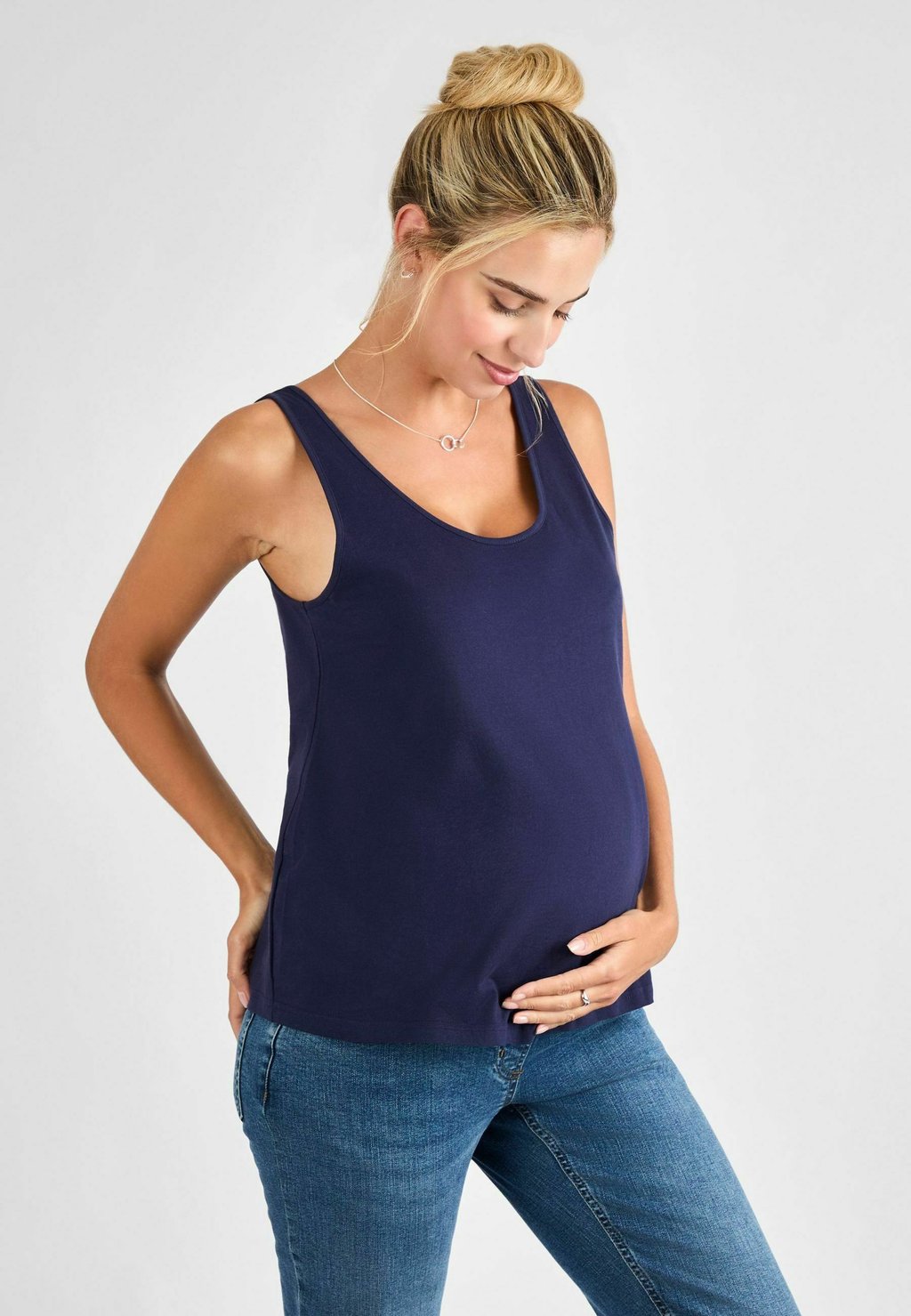 

Топ MATERNITY FIT THICK STRAP JoJo Maman Bébé, синий