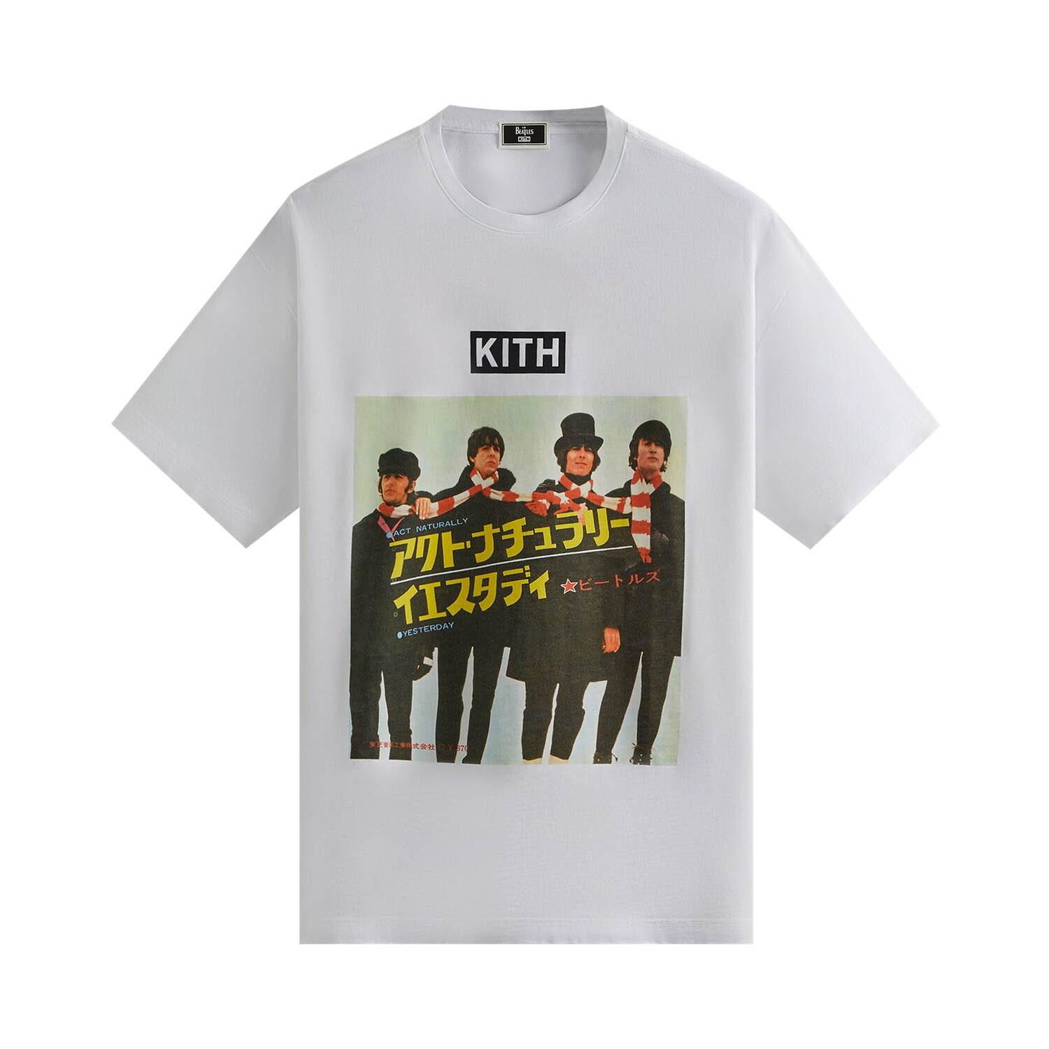 

Винтажная футболка Kith For The Beatles Live From Japan, белая, Белый, Винтажная футболка Kith For The Beatles Live From Japan, белая